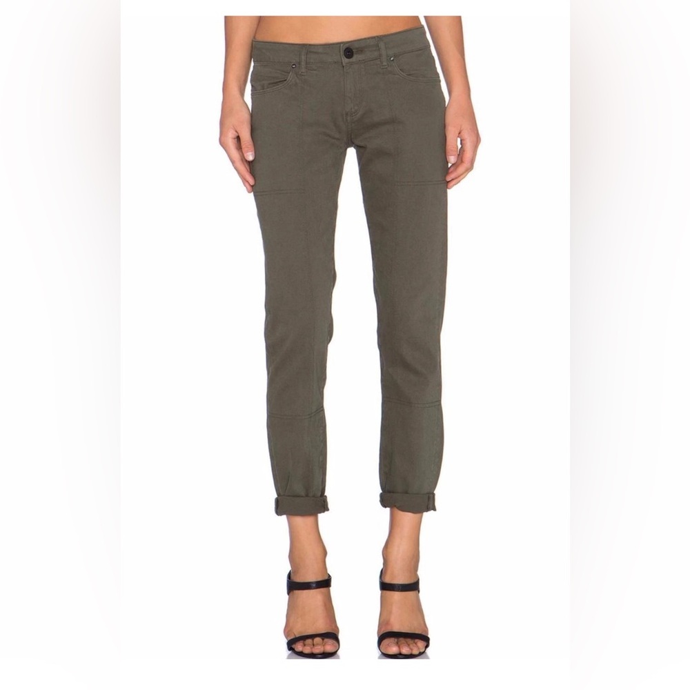 DL1961 Azalea army green low rise jeans (27)
